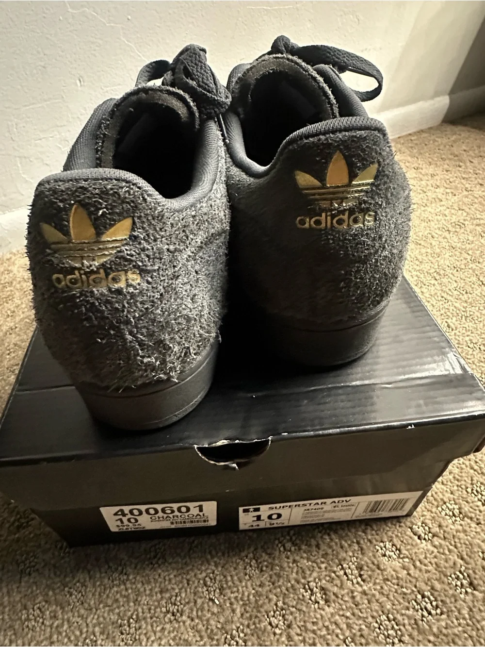 adidas Grey Suede Superstar